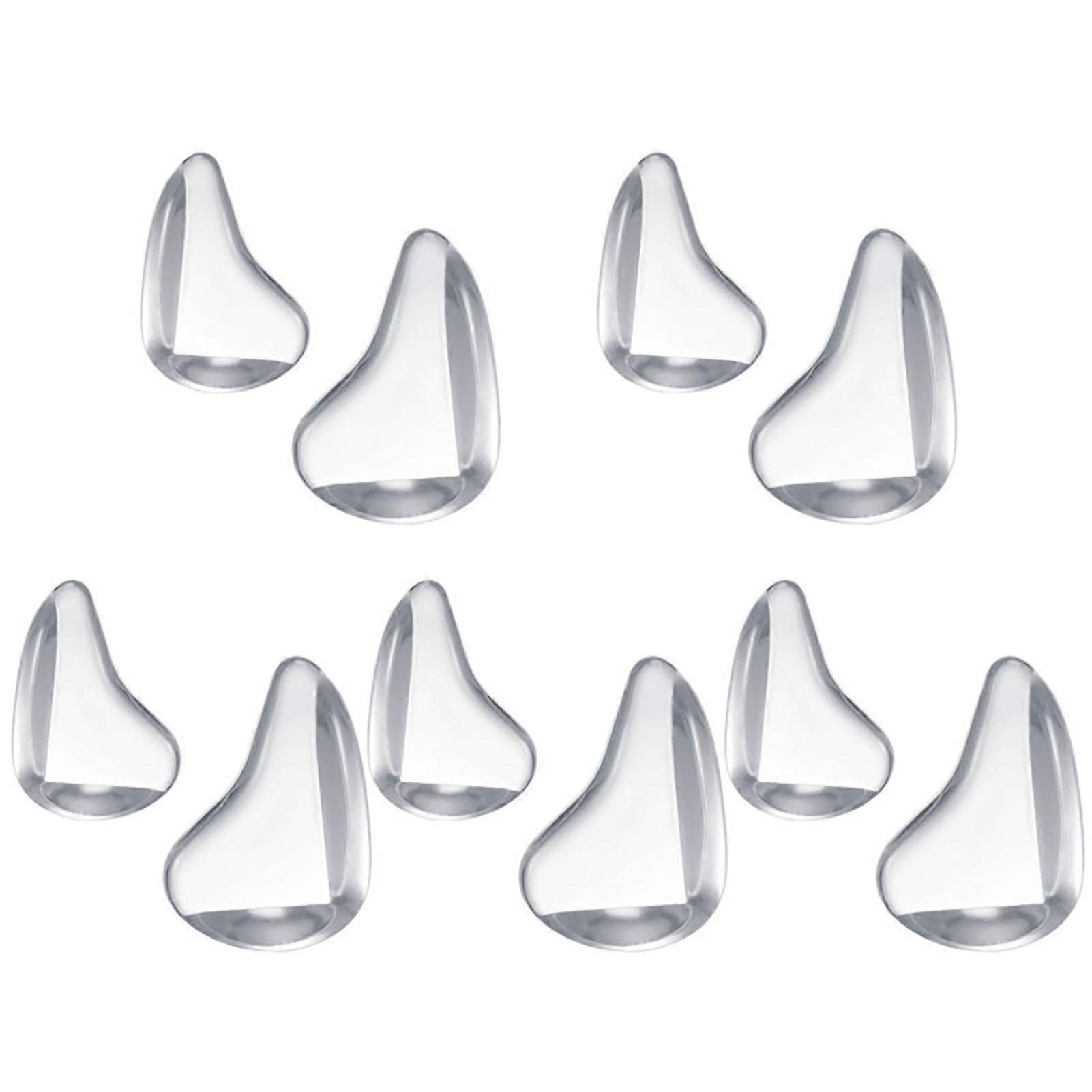 10Pcs Corner Protector Transparent Teardrop Shape PVC Three-sided Design Corner Cover for Home