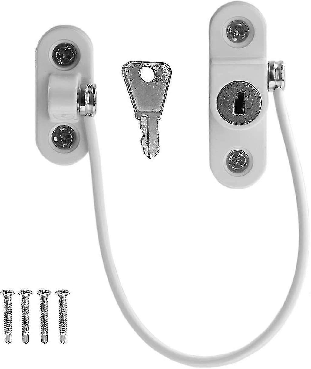 2pcs Cable Restrictor Lock For Window Ventilation Lock Latch Restrictor