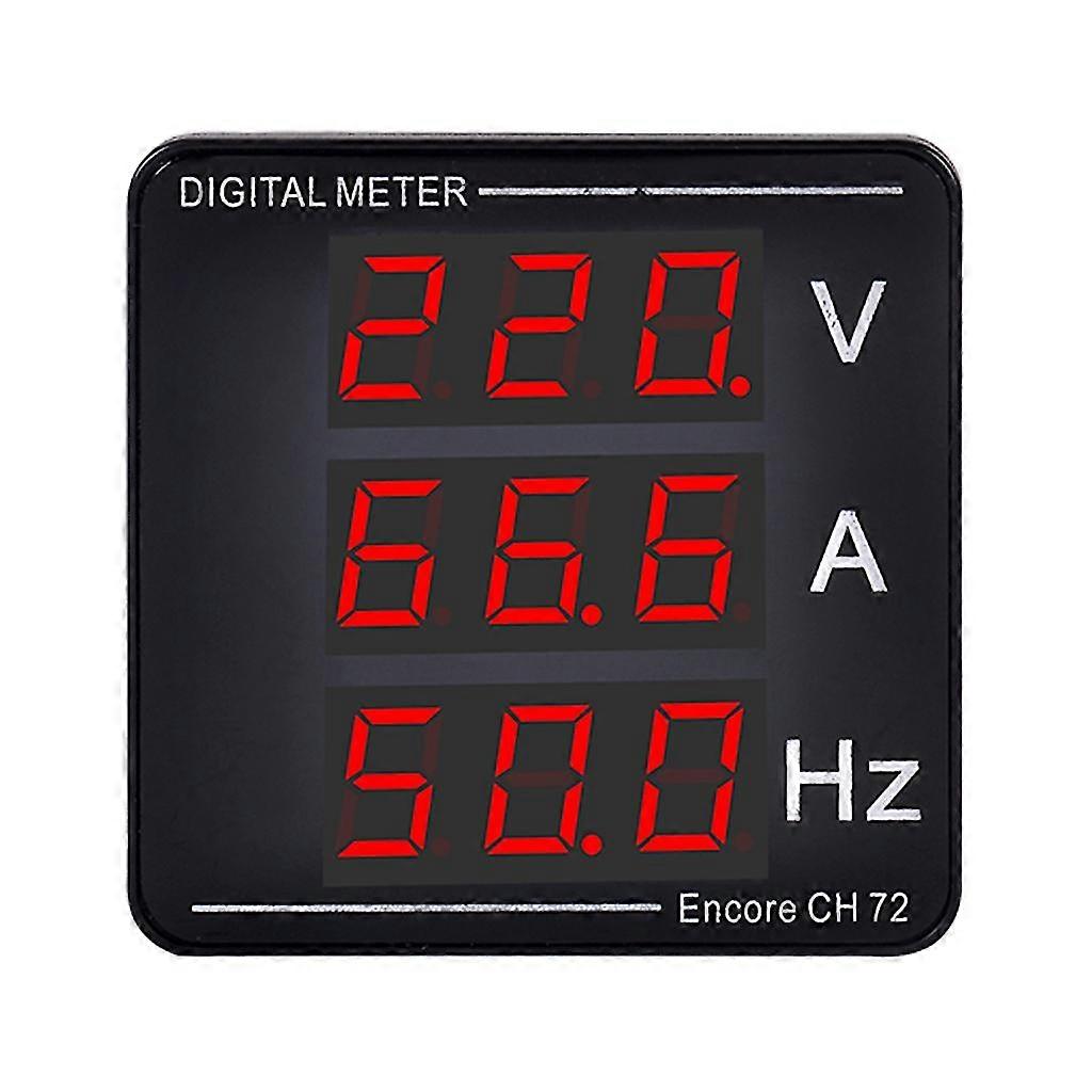 Led Display Voltage Current Frequency Tester Gauge Quick Installation For Home