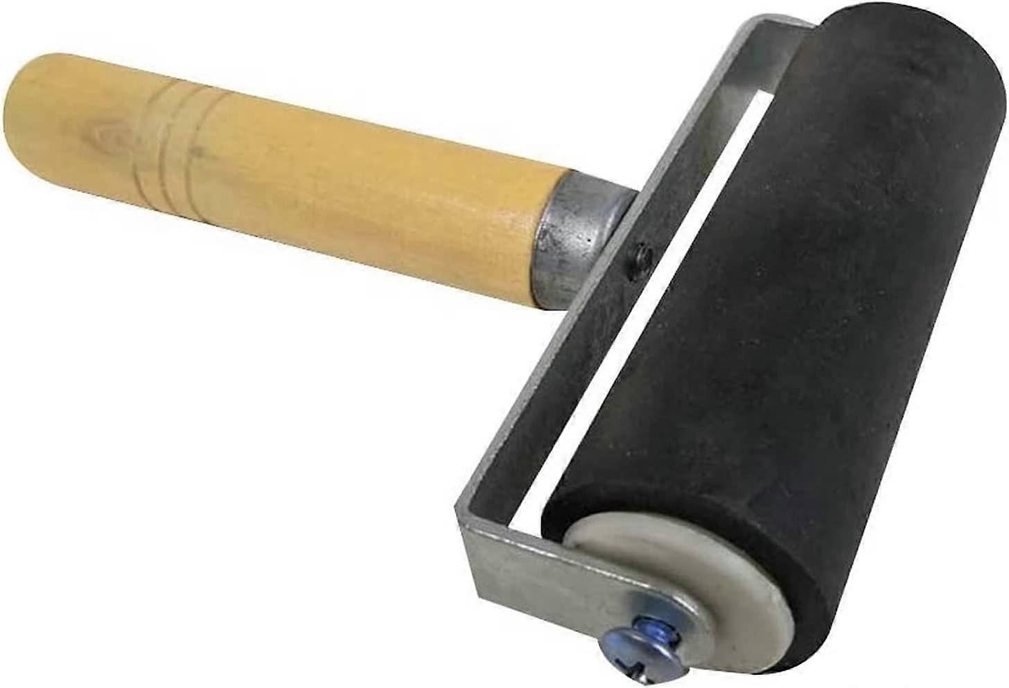 Χρώμα Woodblock εκτυπώνει deluxe σκληρό καουτσούκ brayer κύλινδρο βαρέων καθηκόντων χάλυβα πλαίσιο ανθεκτικότητα