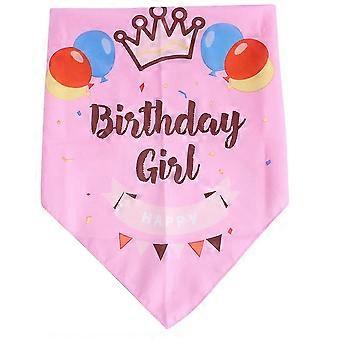 Happy Birthday Dog Bandana With The Birthday Girl Dog Bandana