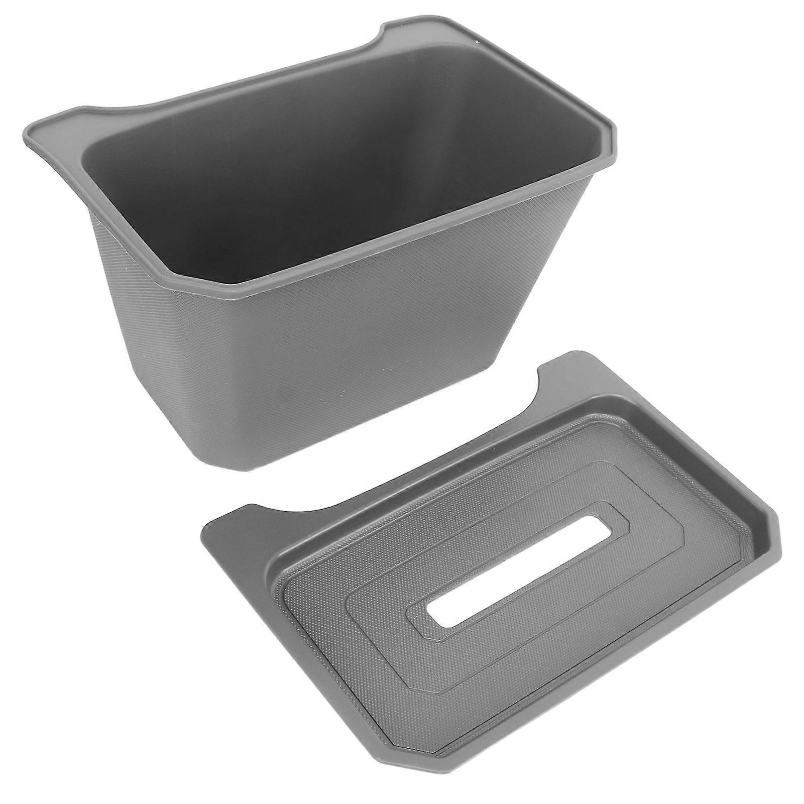 Car Rear Storage Box Large Capacity Slip Resistant Row Seat Organizer Container Replacement For Tesla Model Y