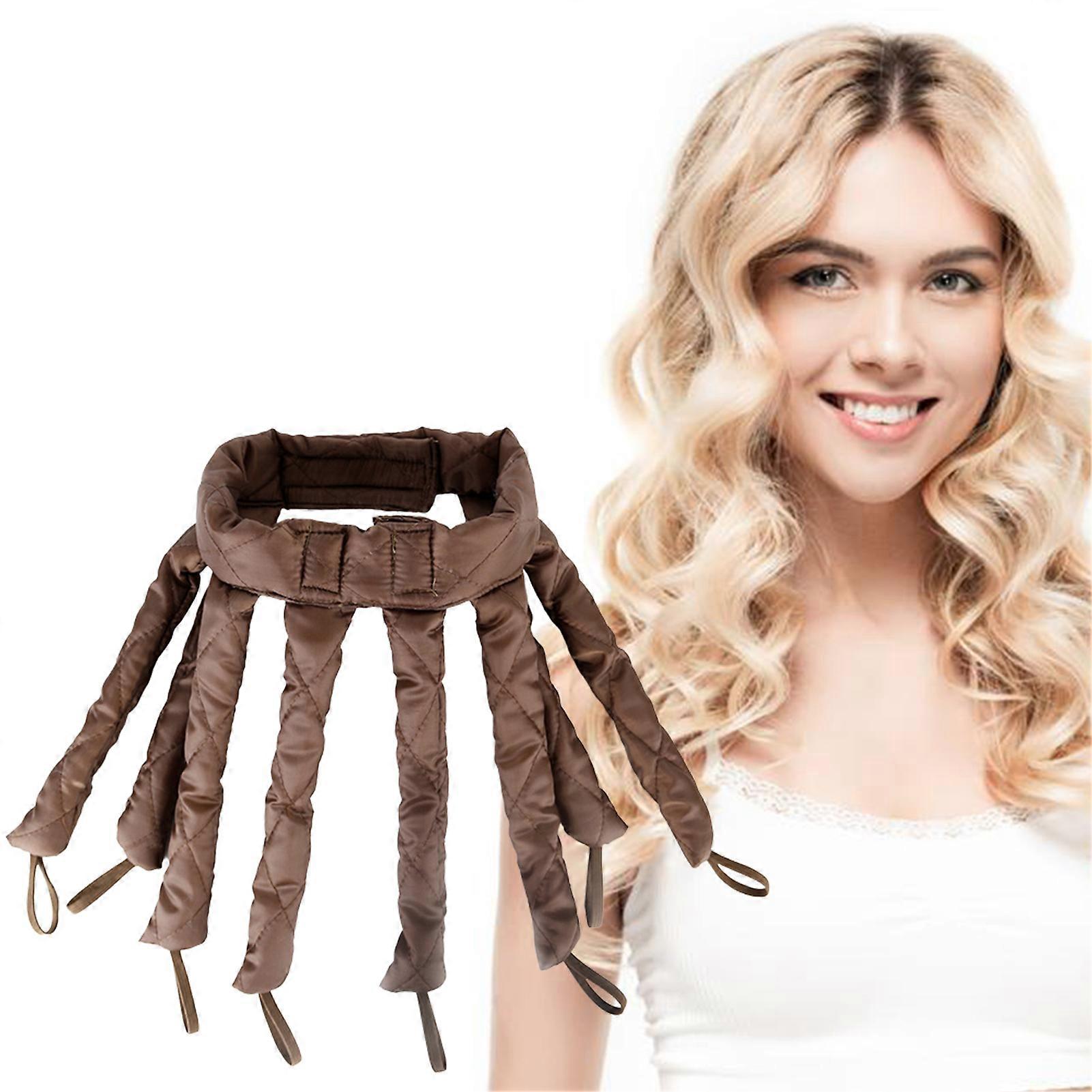 Heatless Hair Curler 8-Claw Curling Wand Headband Sleep Iron DIY Tools Rollers For Long