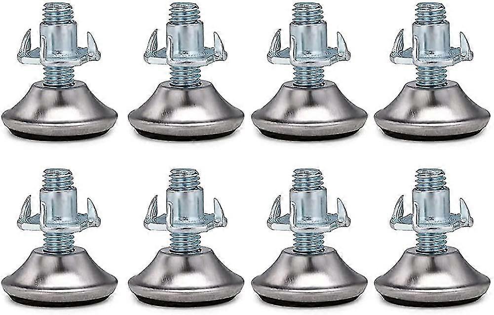 8 Pieces M8 X 30mm Adjustable Furniture Feet, Height Adjustable Heavy Duty