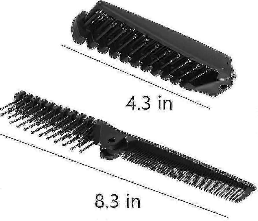 5x Faltbare Haarbürsten Für Unterwegs – Platzsparend, Entwirrend & Mit Massage-Spitzen