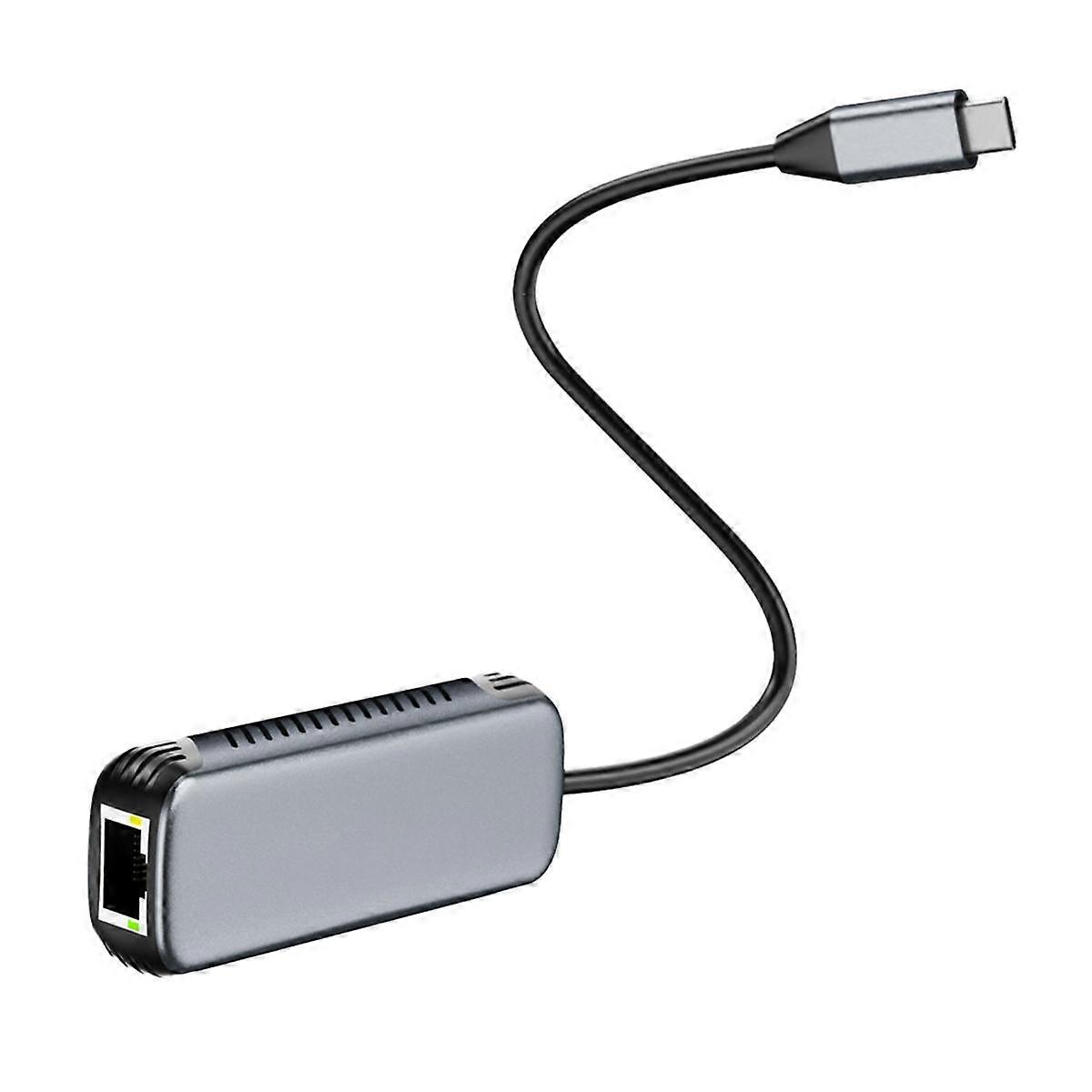 USB-C-zu-5-Gbit/s-Ethernet-Adapter Treiberfreier RJ45-Gigabit-Ethernet-Netzwerkadapter für Laptop 10/11 OS 11