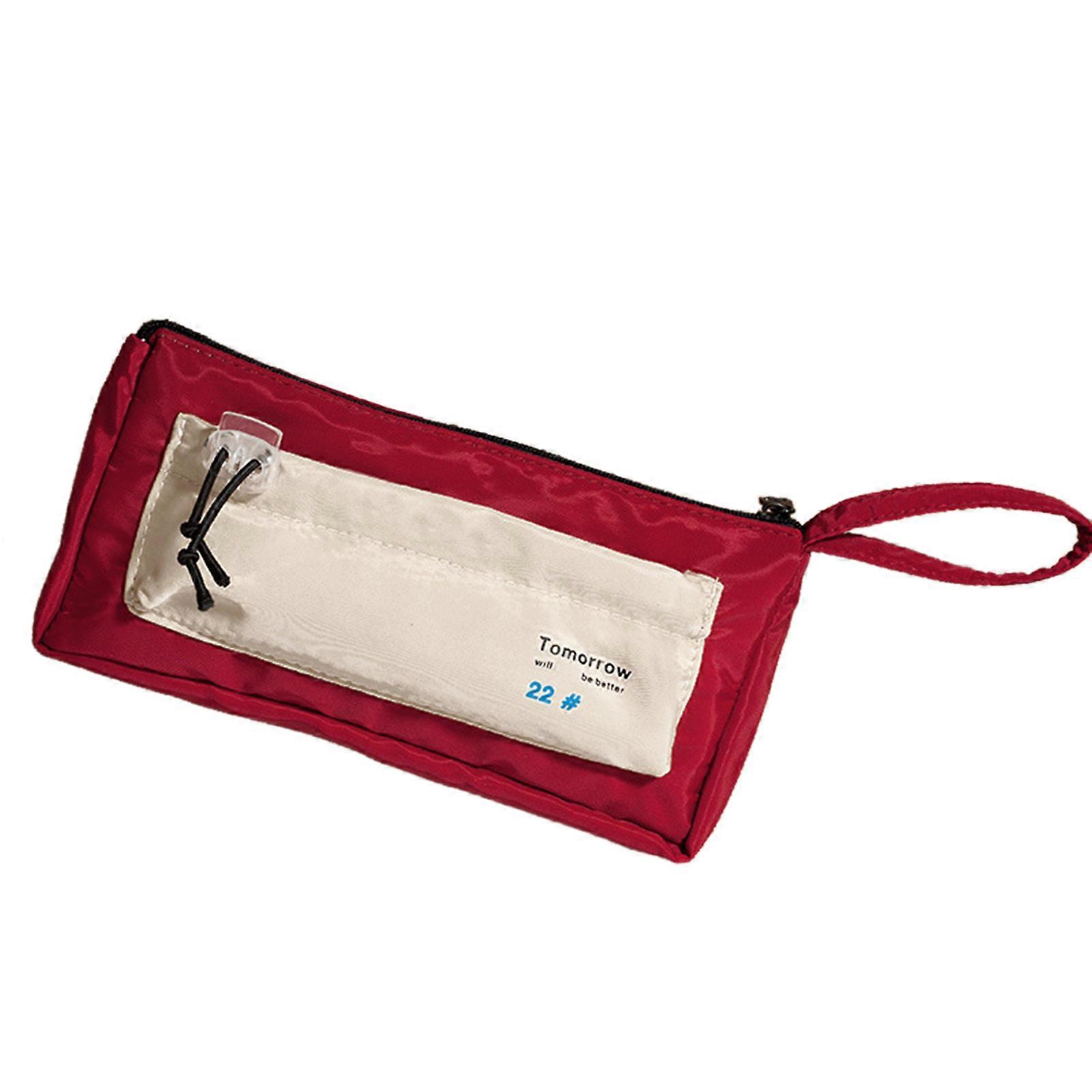 3-layer Pencil Pen for Case with Handle Soft Nylon Pen Bag Large Capacity Waterp