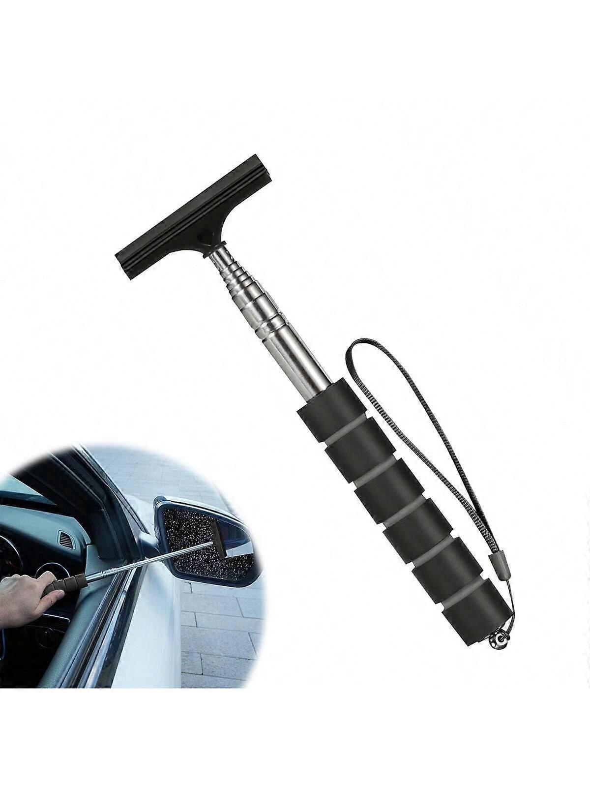 1 Pack Car Side Mirror Squeegee Retractable Auto Mirror Wiper,Mini Squeegee For Car Windows Cleaning