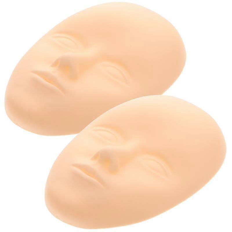 2pcs Silicone Practice Fake Skins for Nail Art Assorted Colors