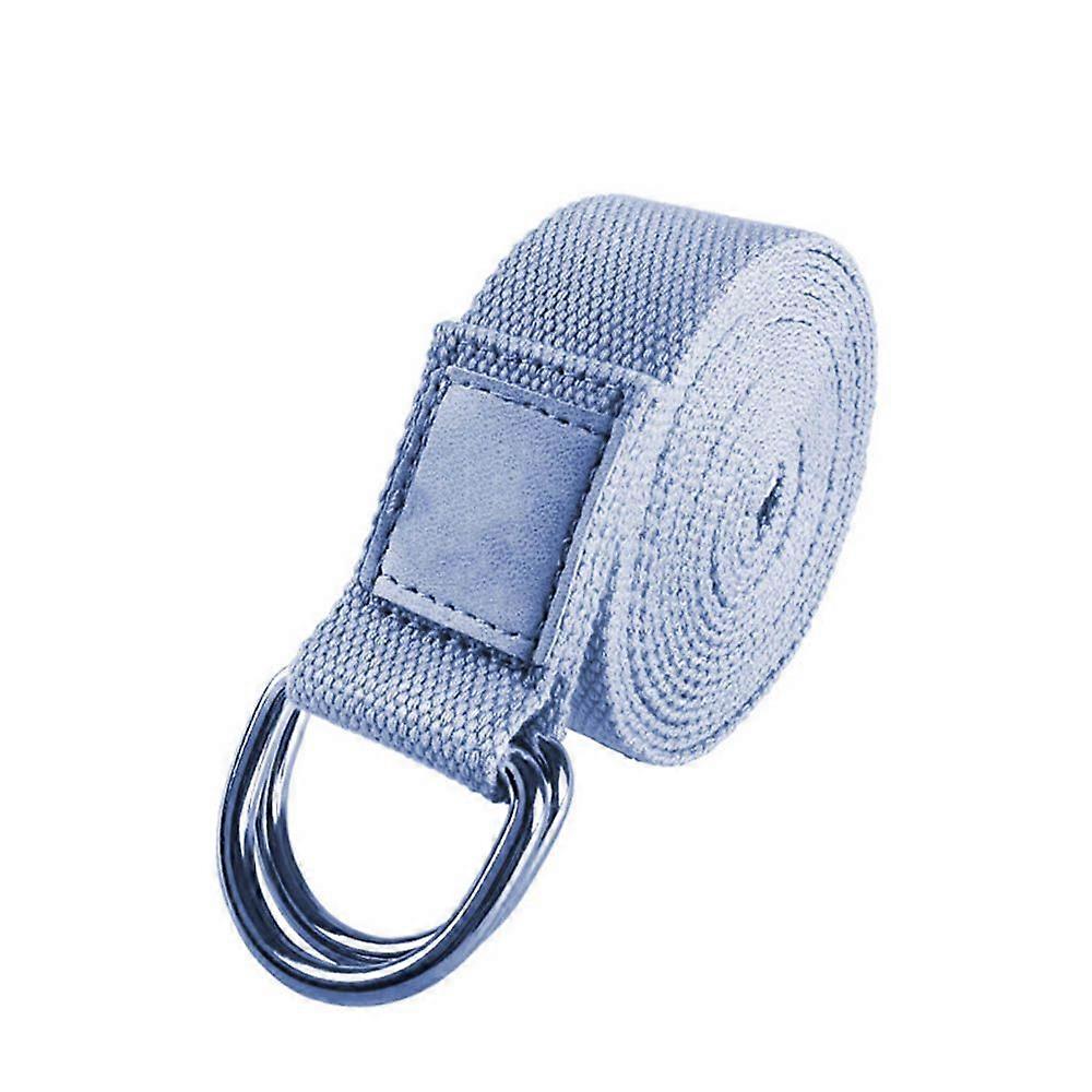 Yoga Strap Athletic Stretch Band with Adjustable Metal D-Ring Buckle Loop