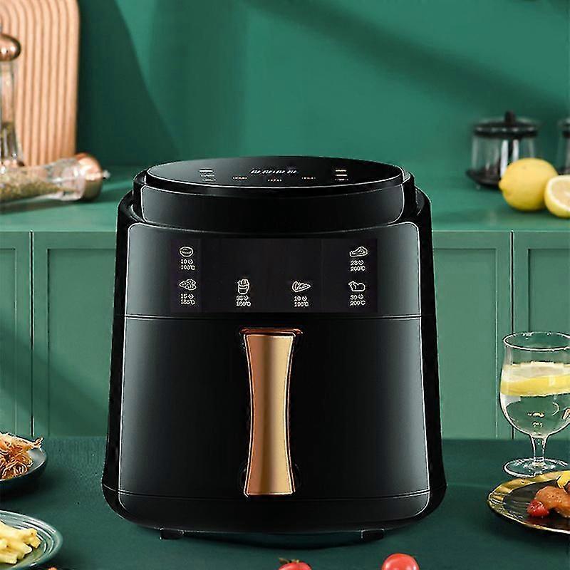 Conly 8L Air Fryer Forno con Led Onetouch Screen Nonstick Basket, Nero