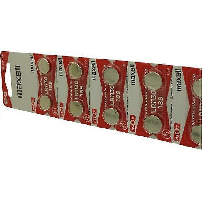 Pack of 10 maxell batteries for DIVERS 390A