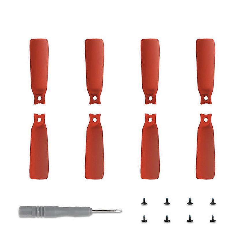 Propeller Vlog Aerial Camera 4022F Coloured Paddles Lightweight Drone Wing Accessories for FLIP(Red)