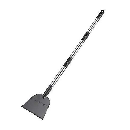 Flat Shovel Ice Scraper with Long Handle Adjustable Height Easy Assembly Ice Removal Tool