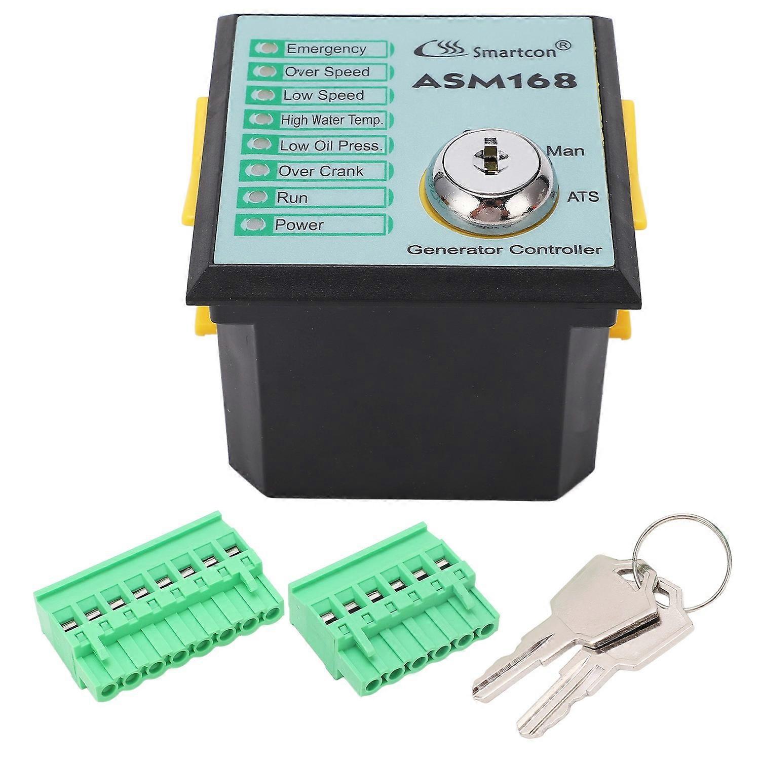ASM168 Diesel Generator Controller with LED Automatic Start Genset Control Panel Module DC8.0‑45V