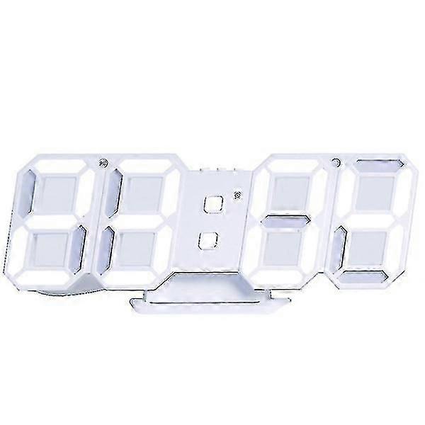 3D digital alarm clock, wall LED digital clock