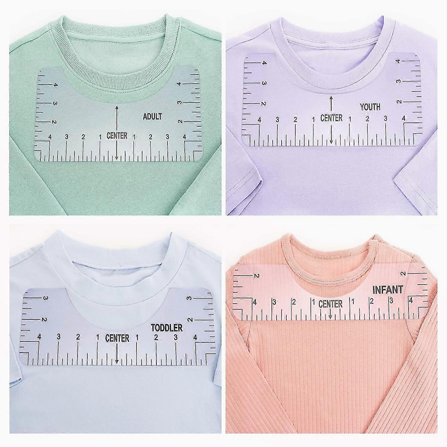 T Shirt Ruler Guide - Useful Centering Design Tool | Tshirt Ruler Guide For Vinyl Alignment Tool | Excnt For Applying Vinyl And Sublimation Design