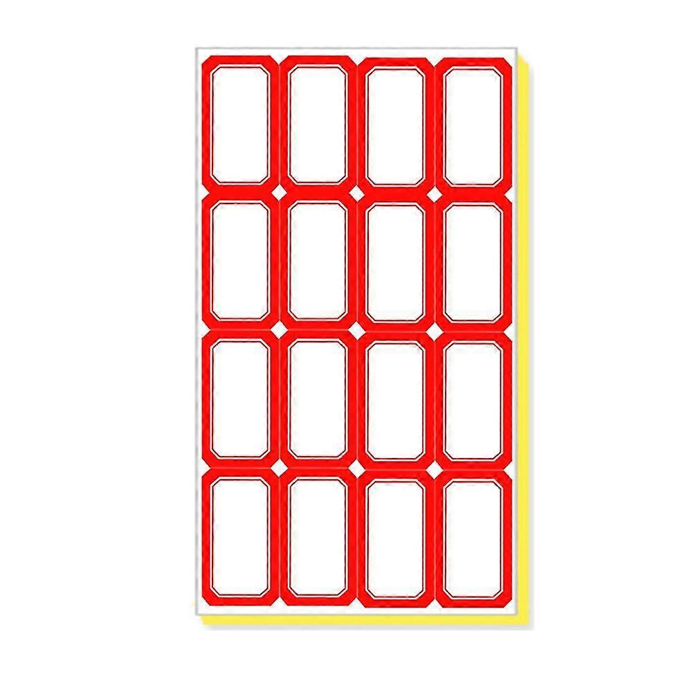 140 Sheets, - File Folder Labels Stickers,waterproof Label Name Label Sticker For Home- Red/blue