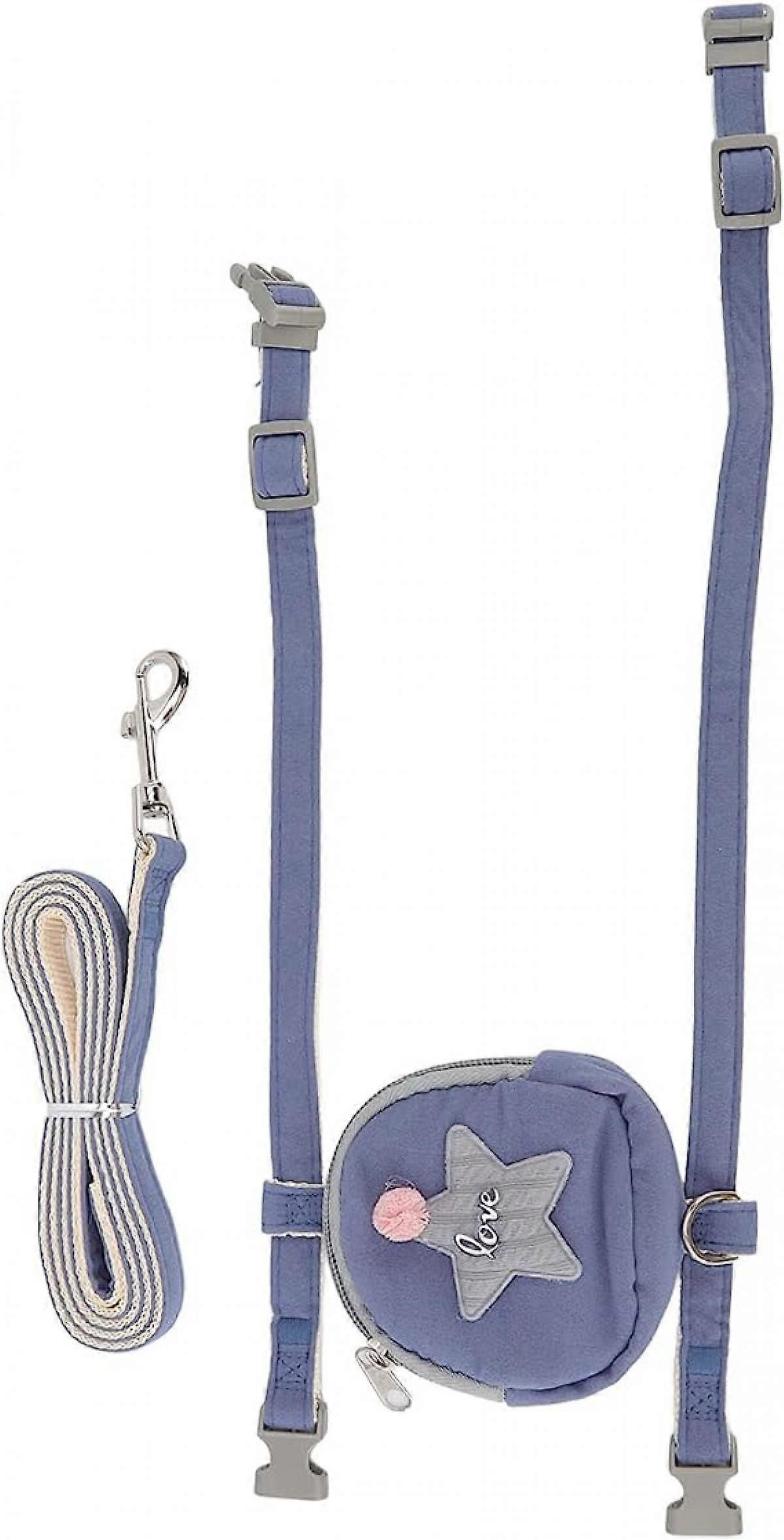 Cat Harness and Leash Set,Adjustable Escape Proof Cat Harness with Bag,Easy Control,Breathable and Soft Cat Harness (M)