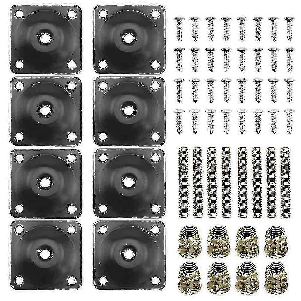 8er-Pack Beinmontageplatten Möbelbeinbefestigungsplatten Sofabeine für Möbel Sofas Sofas Sitze -zhenv