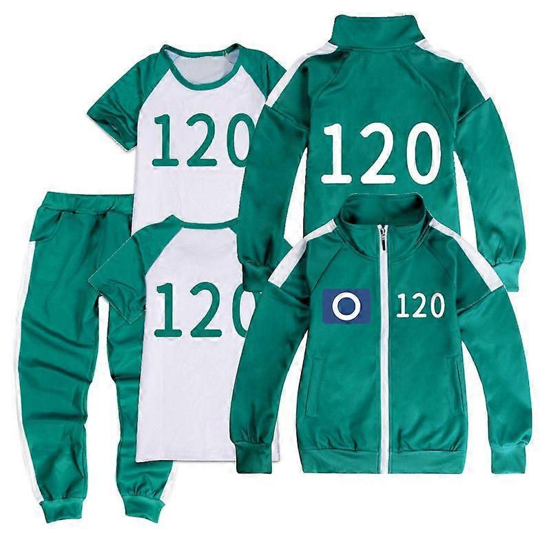 Squid Game 2 Player Cosplay Costume Tracksuit Complete Clothing Set