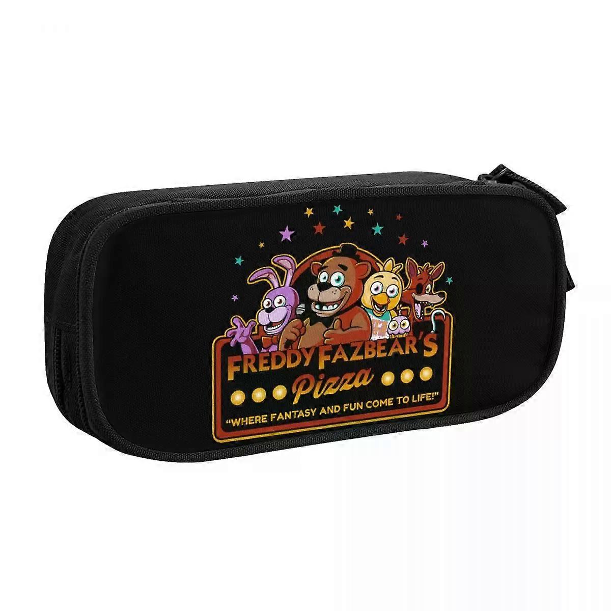 g1398 لطيف Fazbear's بيتزا FNAF شعار حقائب أقلام رصاص قلم رصاص للبنات الأولاد حقيبة تخزين كبيرة هدايا مكتبية ajal1398