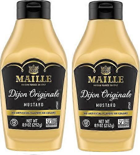 Maille Dijon Originale Mustard Squeeze Bottle 2 Pack