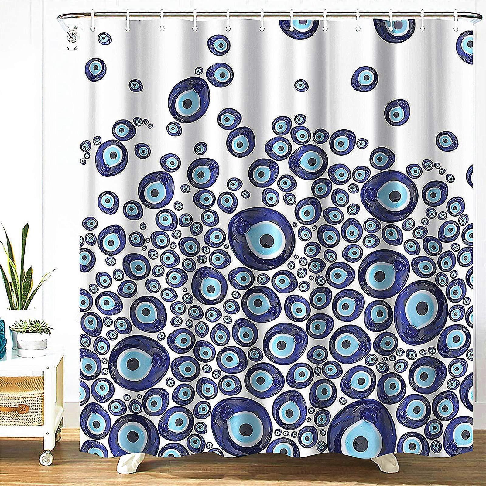 Bathroom Curtain 60x72 Inches Waterproof Fabric for Shower Decoration in Modern Style, Available in Multiple Colors