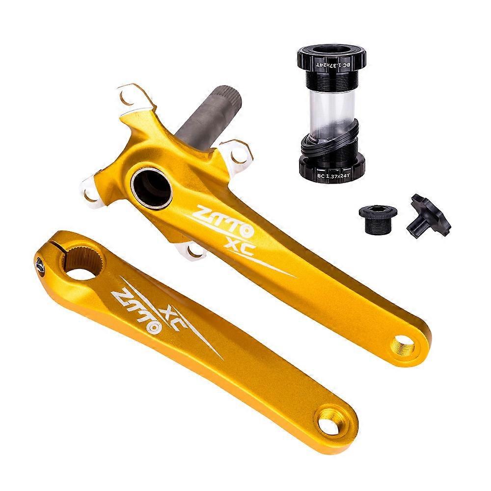 ZTTO ZT-01 Bike Cranksets Bicycle Crank Arm Set with Bottom Bracket Kit and Chainring Bolts