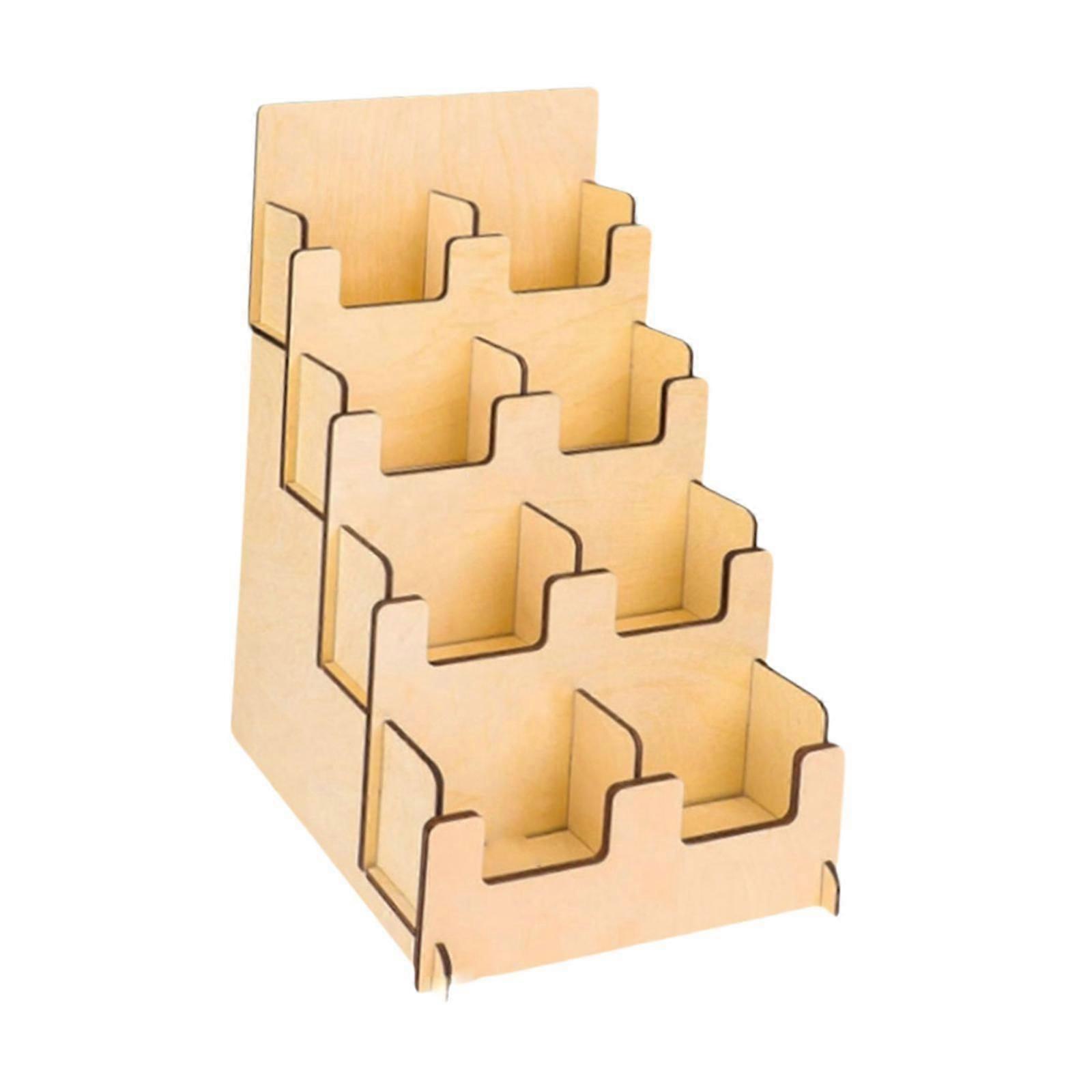 Christmas Greeting Card Display Stand 4 Tier for Vendor Event Retail Counter