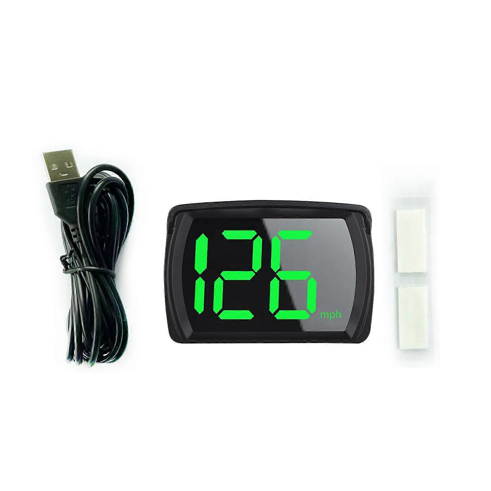 Tachometer KMH/MPH Digitale Geschwindigkeitsmesser Messgeräte HUD Head Up Display USB-Anschluss Universelle LED-Anzeige Tachometer