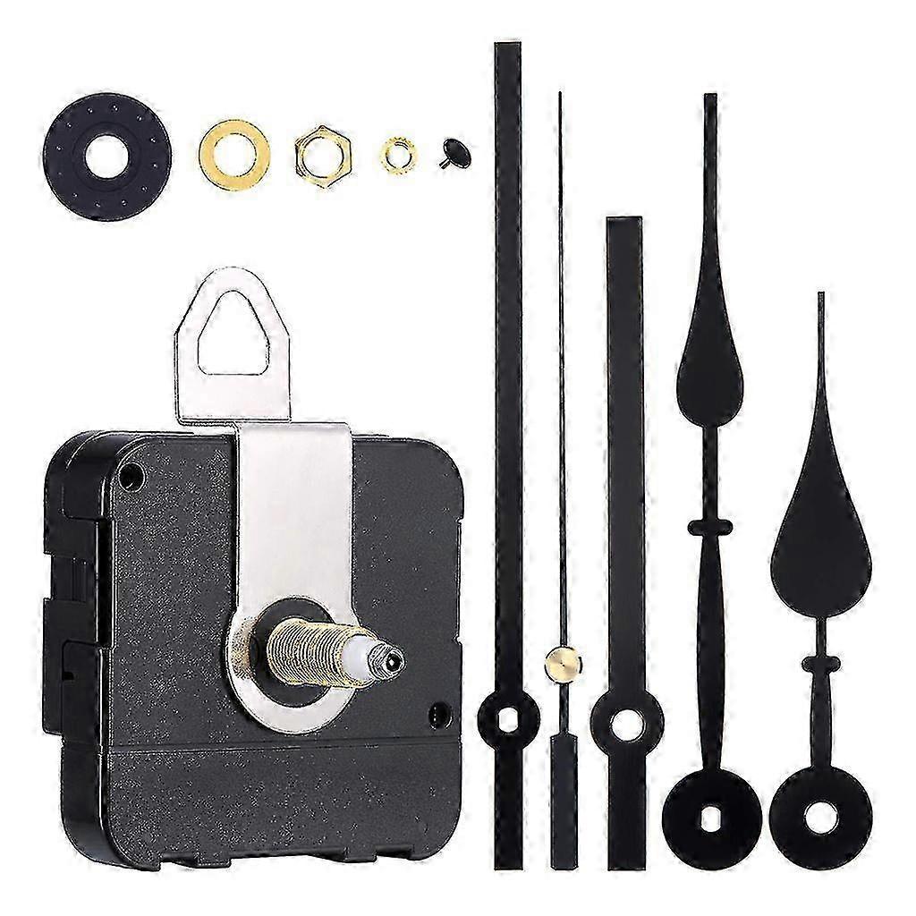 Silent DIY Quartz Clock Movement Kit, Wall Mount Repair Tools with Hands & PartsReplacement Set