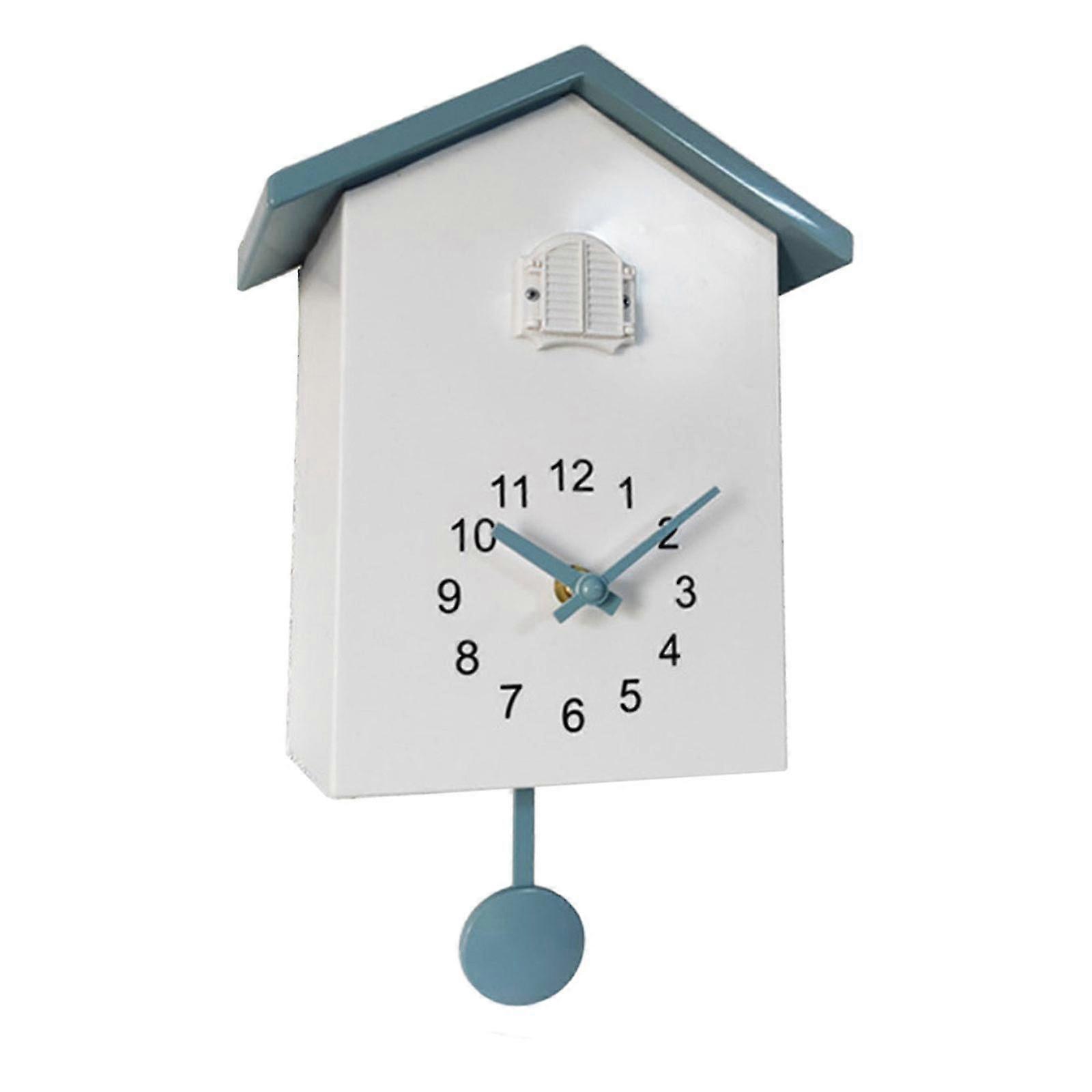 Modern Cuckoo Wall Clock Telling For Time Quartz Hanging Clock Timer Bird House