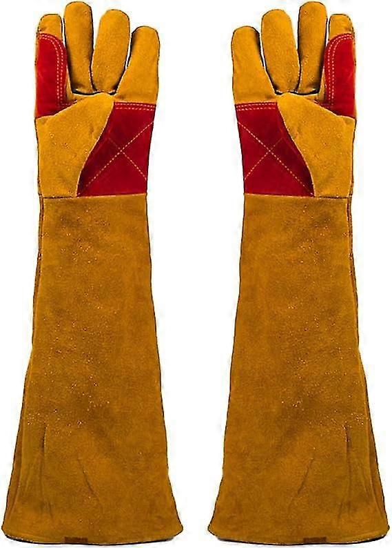 60cm Isırık Önleyici Eldivenler, Köpek ve Kedi Eğitimi İçin Kalınlaştırılmış Uzun Isırmaya Dayanıklı Koruyucu Eldivenler, Pet Çizikleri, Uzun Kollu Kaynak Güvenlik Eldivenleri, Gi