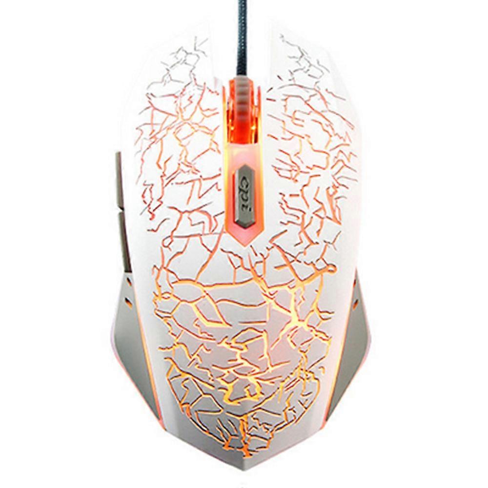 Wired Gaming Mouse, Skin-Friendly Computer Mice With Multi-Color Rgb Backlit, 4-Step Dpi Switch, 6 Programmable Buttons For Plug And Play Use On