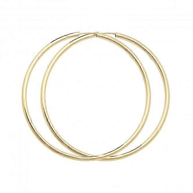 9ct Yellow Gold 27mm Sleeper Earrings ES123