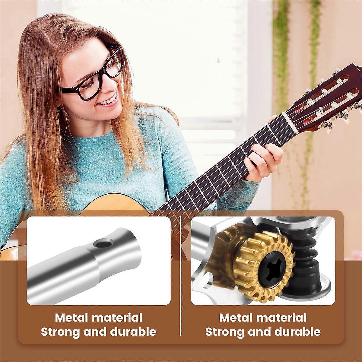 3L3R 6Pcs 1:18 Guitar String Tuning Pegs Tuner Machine Heads Knobs Tuning Keys for Acoustic or Elect
