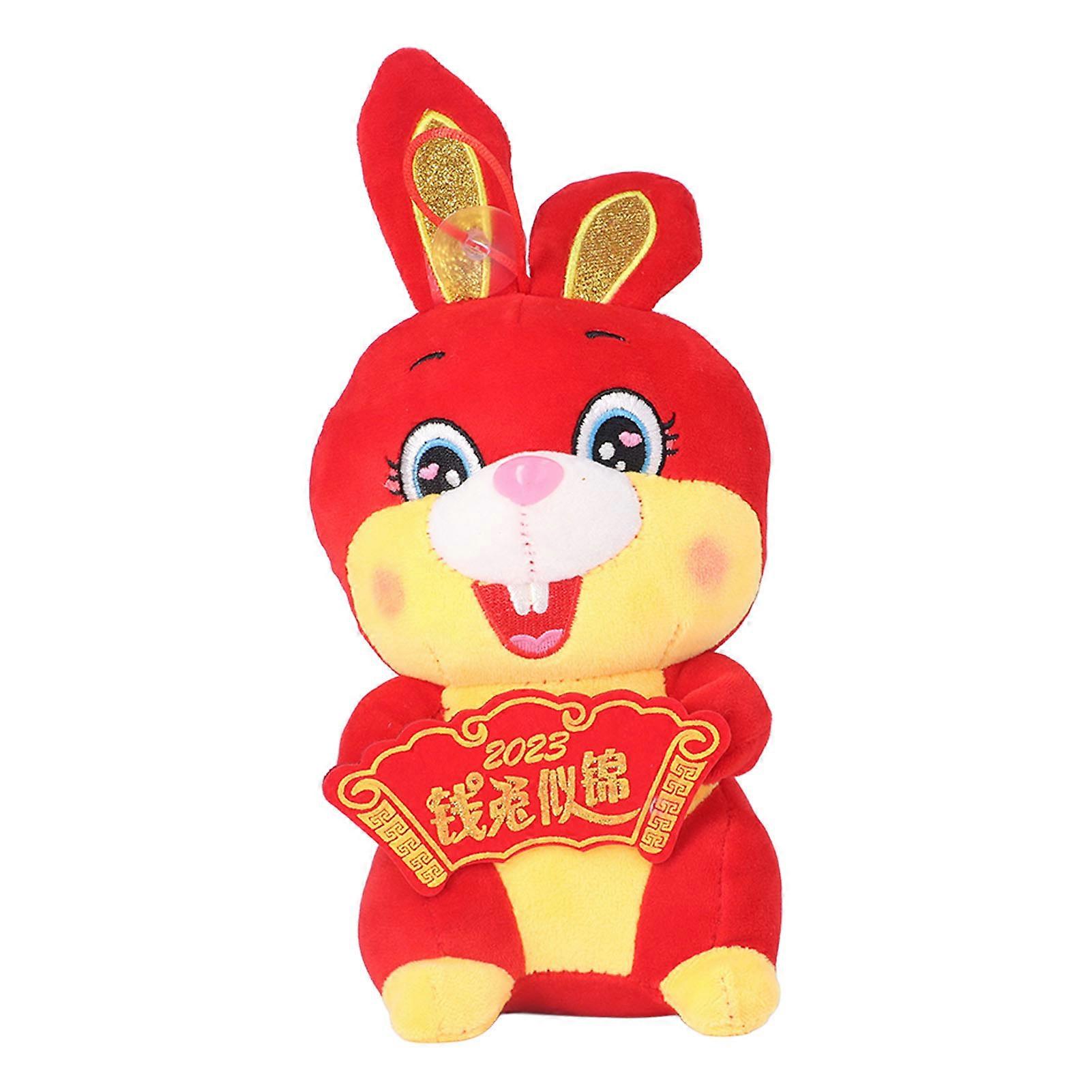Rabbit Plush Toy Chinese New Year Cute Soft Comfortable Rabbit Mascot Doll Stuffed Plush Toys