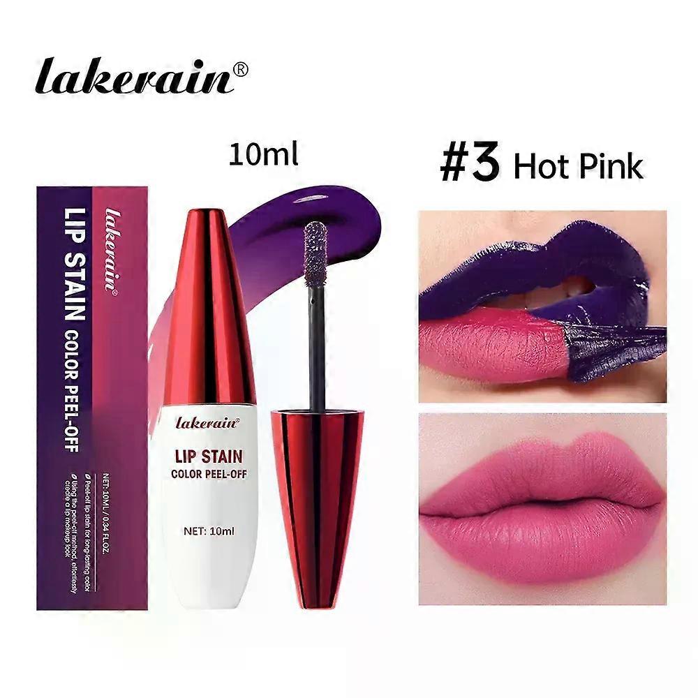 Peel Off Rose Pink Lip Gloss Matte Outline Contour Tattoo Lip Stain مقاوم للماء للنقل مقاوم للدموع صبغة الشفاه الطبيعية