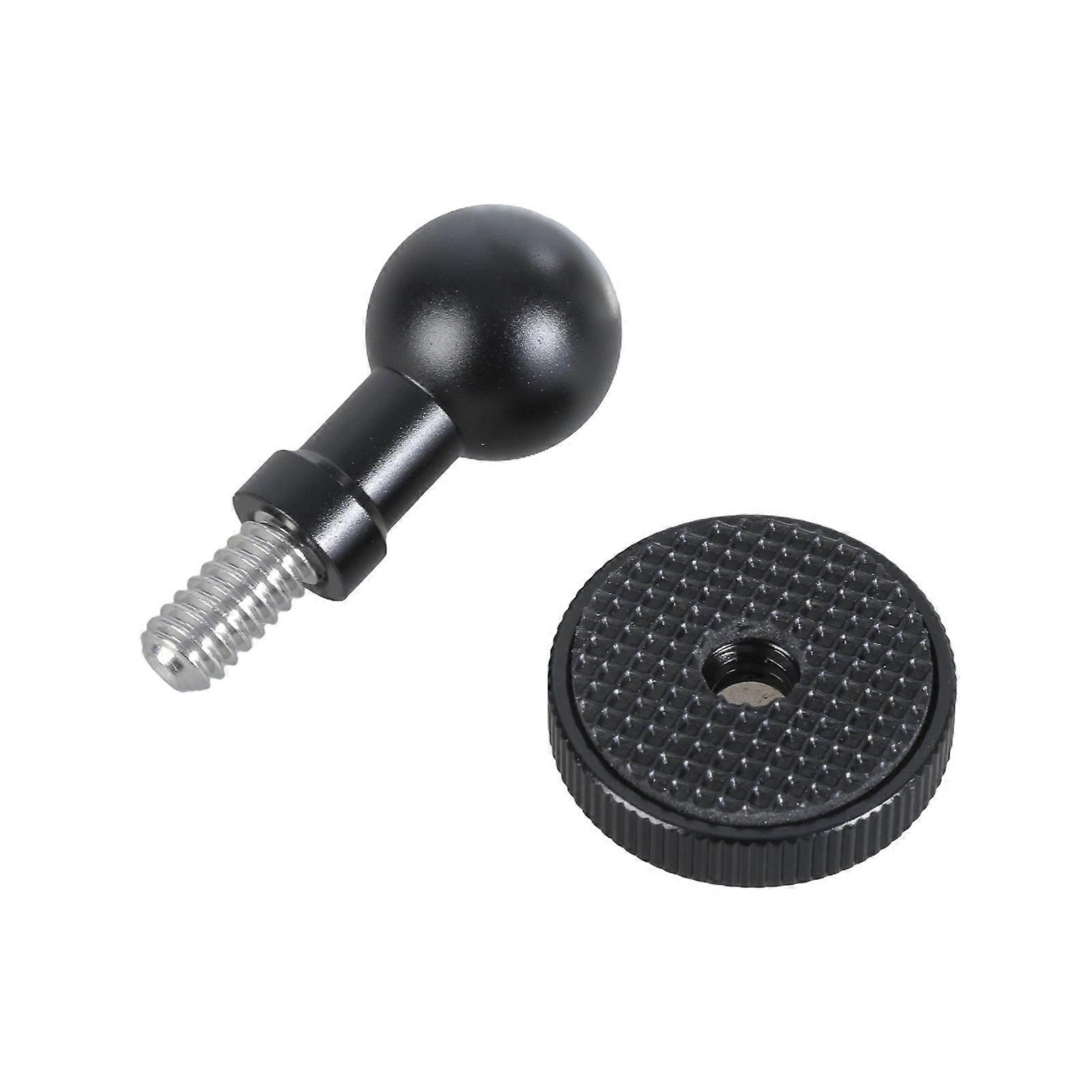 الألومنيوم 17 ملليمتر الكرة الرأس 1/4 برغي محول الملاحة جبل موصل الألومنيوم حامل محول للجوال والكمبيوتر اللوحي