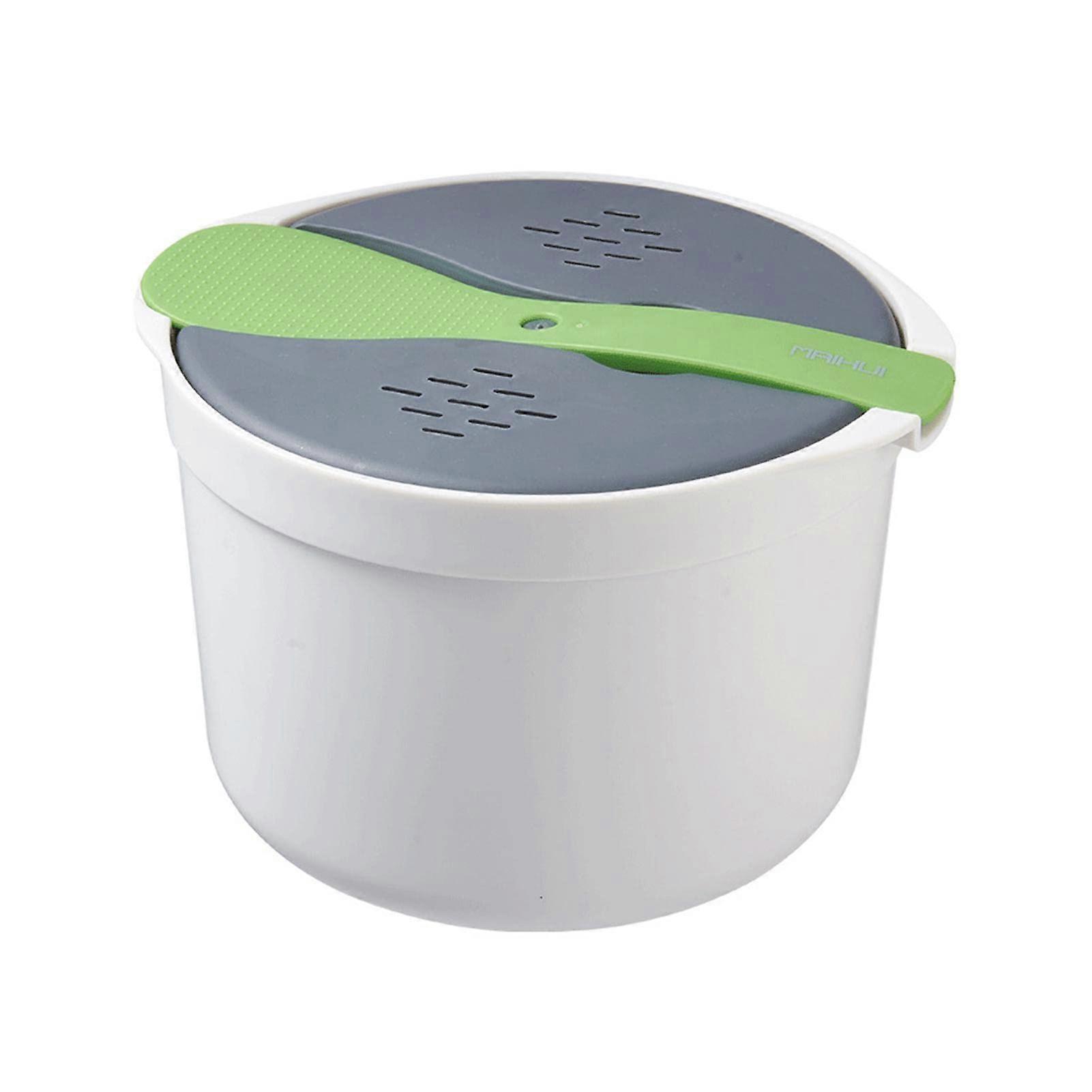 Non-stick Food Grade PP Microwave Rice Cooker for Meal Noodle Ramen 2L