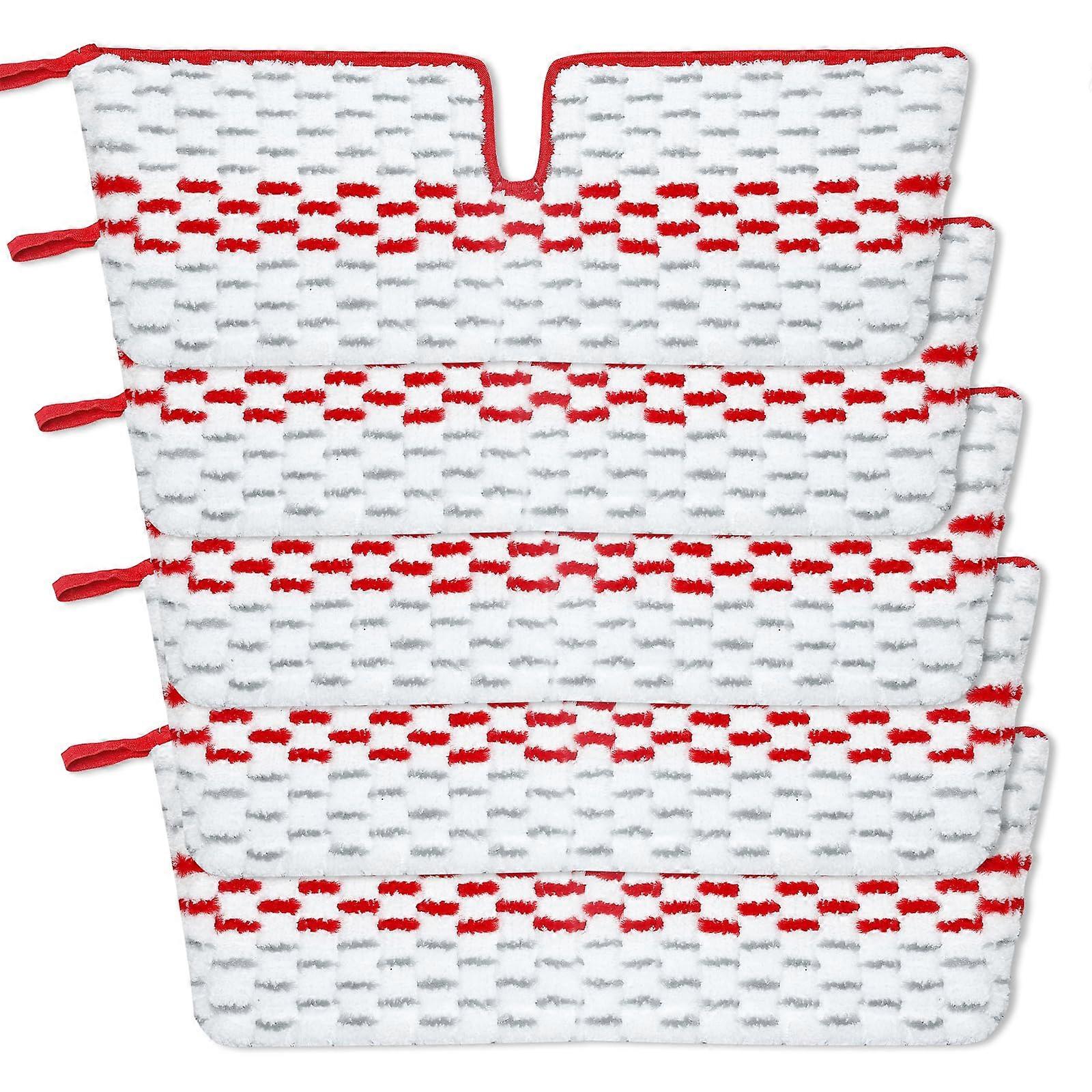 5 Packs Washable Reusable Mop Pads Refills for Dry and Wet Floor Cleaning