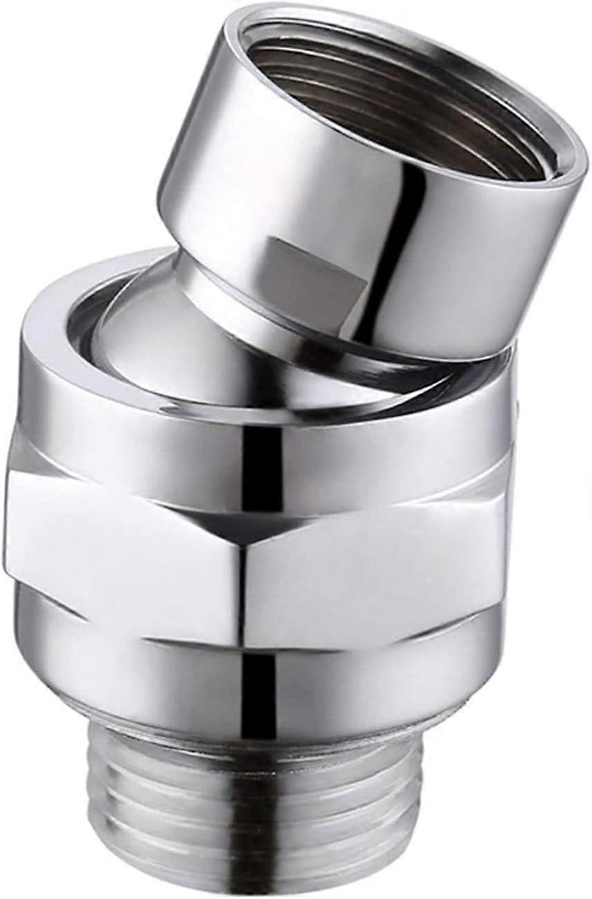 Adjustable Brass Swivel Ball Joint Shower Connector Swivel Ball Shower Head Adapter, Suitable for Connecting Shower Heads and Water Pipes