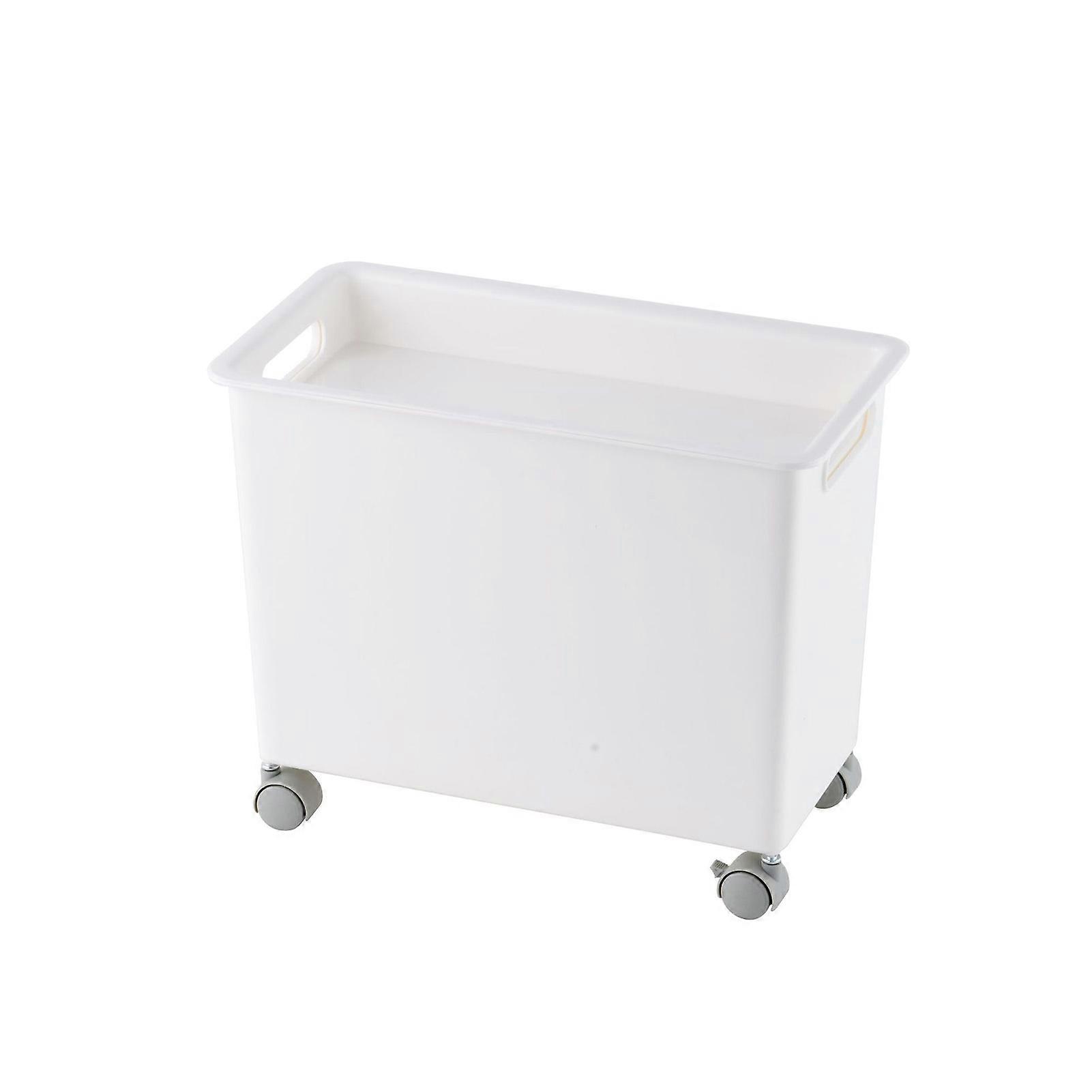 Storage Bin with Wheels Simple Style Smooth Box for Kitchen Pantry Cupboard