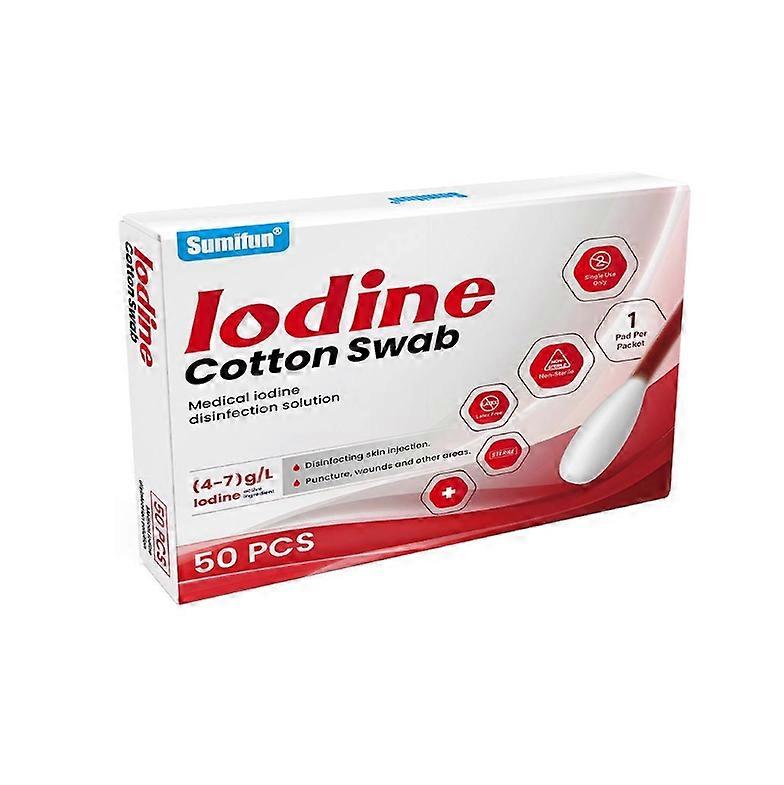 20 قطعة / 1 علبة مسحات اليود ملفوفة بشكل فردي يمكن التخلص منها ، مسحات اليودوفور اللوازم الخارجية ، مسحات اليود المعبأة