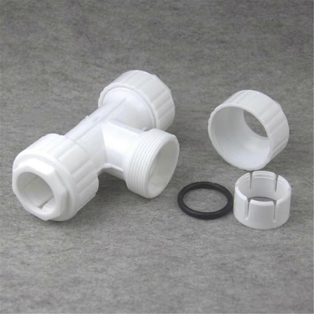 PVC/PPR Quick Tee Connector 20mm for Garden Systems and Kitchen Plumbing - 1 Piece Durable Pipe Fittings