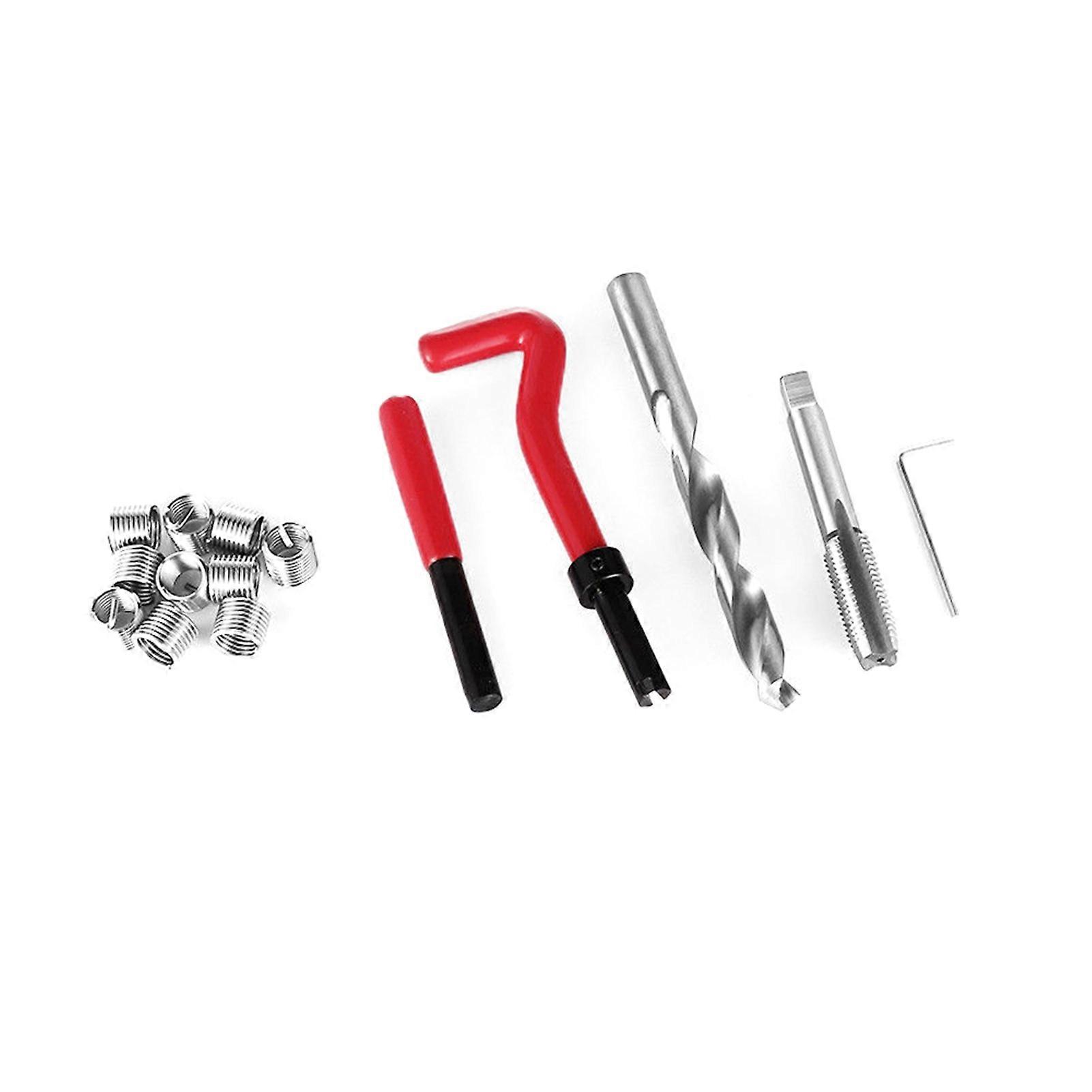 15Pcs Metric Thread Repair Insert Kit M5 M6 M8 M10  M14 Helicoil Car Pro Coil Tool    * 1.25