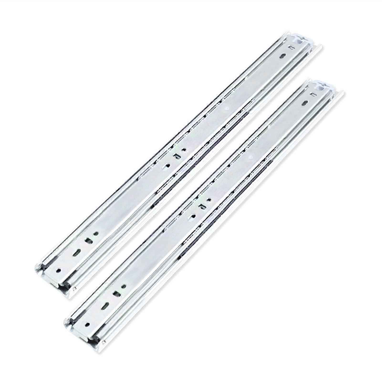 36 Inch Heavy Duty Side Mount Full Extension Drawer Slides with 3 Rolling Beads Cold Rolled Steel Hardware Pair