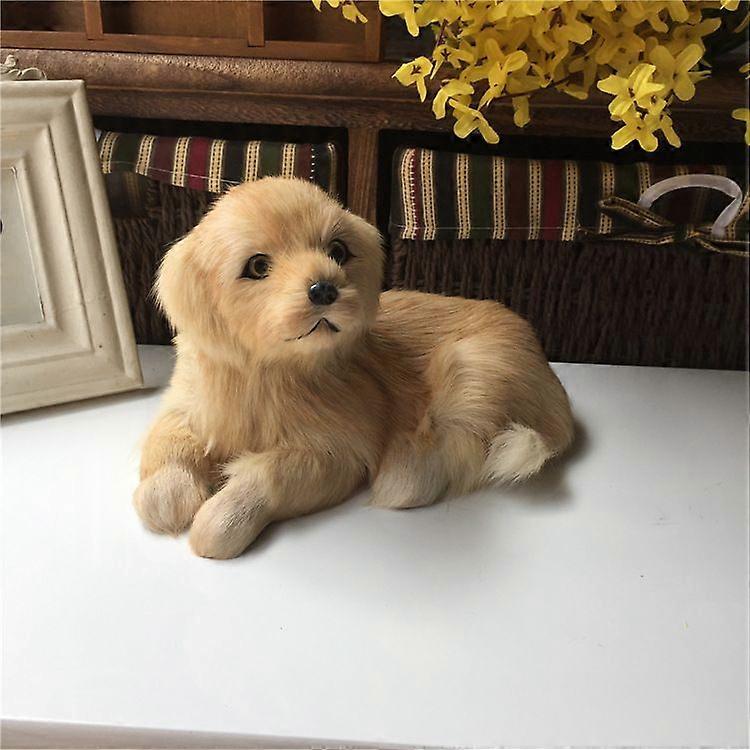 Simulation réaliste de chien Golden Retriever en peluche, jouet en peluche, chiot, cadeau