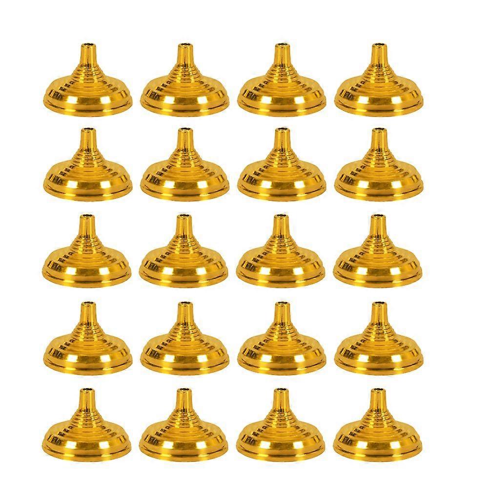 20pcs Gold Plated Plastic Flag Bracket Holder Creative Flag Pole Holder Flagpole Base Flag Fixed Base (Round Shaped Golden)